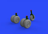 Eduard 1/48 Brassin set He 219 undercarriage wheels for Tamiya - 648328
