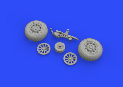 Eduard 1/48 Brassin P-51D wheels for Airfix kit - 648335