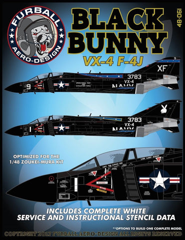 Furball Decal 1/48 F-4J "VX-4 Black Bunny" - 48061