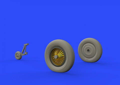 Eduard 1/48 Brassin undercarriage wheels for Walrus Mk.I for Airfix - 648343 Eduard 1/48 Brassin undercarriage wheels for Walrus Mk.I for Airfix - 648343
