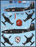 Furball 1/48 decals Colorful F2H-2/2P Sea Blue Banshees for Kitty Hawk FDS-4811