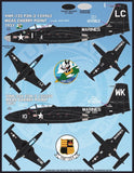 Furball 1/48 decals Colorful F2H-2/2P Sea Blue Banshees for Kitty Hawk FDS-4811