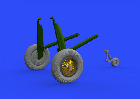 Eduard 1/48 Brassin undercarriage wheels for Walrus Mk.I for Airfix - 648343 Eduard 1/48 Brassin undercarriage wheels for Walrus Mk.I for Airfix - 648343