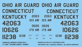 Caracal decals 1/48 CD48122 C-130H Guard Herks Ohio Kentucky Connecticut