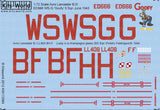 Kits-World 1/72 Decal Sheet Avro Lancaster - KW172065