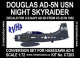 RVHP Models 1/72 Douglas AD-5N Skyraider US Navy conversion for Hasegawa