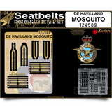 HGW 1/24 Seatbelts for De Havilland Mosquito aircraft - 124509
