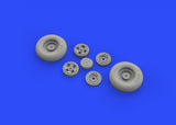 Eduard 1/32 Brassin undercarriage wheels for Spitfire Mk.IX by Revell - 632106