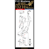 HGW 1/32 Scale Double-Sided Seatbelts - P-51 Mustang - 132304