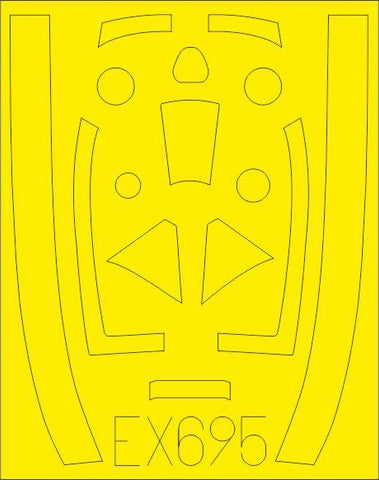 Eduard 1/48 Scale Mask for Tempest Mk. V (Eduard) - EX695