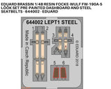 Eduard 1/48 Brassin LööK Fw 190A-5 inst panel & steel seatbelt - 644002