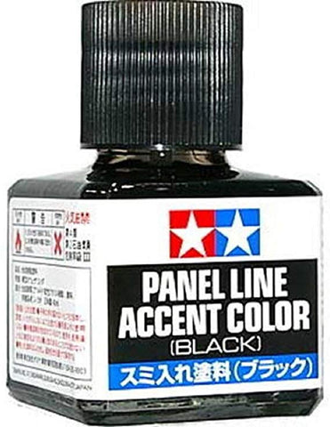 Tamiya Panel Line Accent Color Black 40ml jar for plastic models hobby #87131