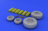 Eduard 1/32 Brassin wheels for the F-4J F-4S Phantom II by Tamiya - 632006