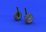 Eduard 1/32 Brassin wheel set for the Tamiya F4U-1 model kit - #632019