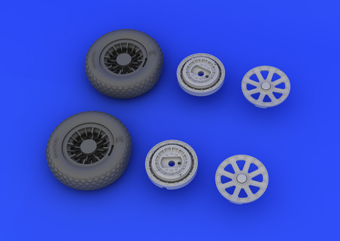 Eduard 1/32 Brassin wheel set for the Tamiya F4U-1 model kit - #632019