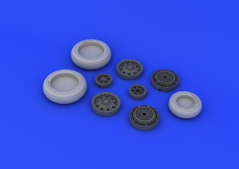 Eduard 1/32 Brassin F-104 undercarriage wheels early for Italeri - 632045