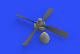 Brassin Resin 1/48 Scale P-51D Hamilton uncuffed propeller - 648488 for Eduard