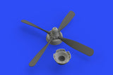 Brassin Resin 1/48 Scale P-51D Hamilton uncuffed propeller - 648488 for Eduard