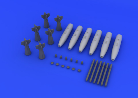 Eduard 1/48 Brassin resin Mk.82 bombs - 648093 Eduard 1/48 Brassin resin Mk.82 bombs - 648093