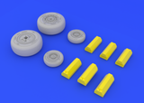 Eduard 1/48 Brassin wheels for the F-4C kit by Academy- 648142