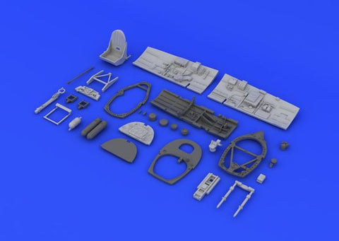 Eduard 1/48 Brassin resin cockpit for Spitfire Mk.VIII to fit Eduard kit 648199