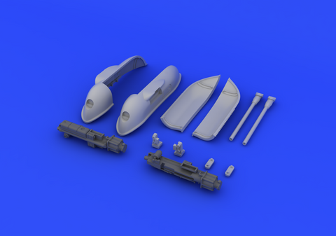 Eduard Brassin 1/48 2 pieces Bf 109 Cannon Pods for Eduard Ki t- 648246