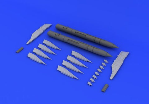 Eduard Brassin 1/48 2 pieces of AS.34 Kormoran 1 missiles with racks - 648249