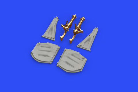 Eduard 1/48 Brassin P-51D undercarriage legs BRONZE - 648495 for Eduard