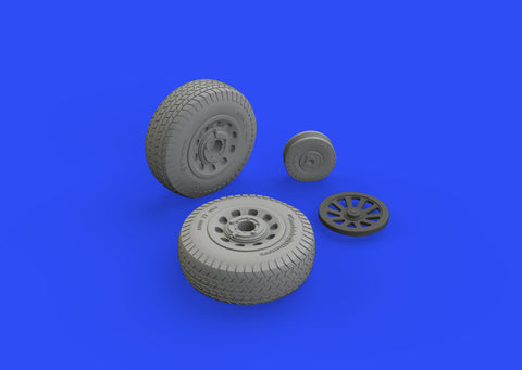 Brassin Resin 1/48 Scale P-51D wheels rhomboid tread - 648512 for Eduard