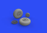 Brassin Resin 1/48 Scale P-51D wheels grooved - 648514 for Eduard