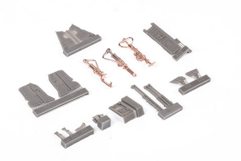 Brassin 1/48 Scale F-4B undercarriage legs BRONZE for Tamiya - 648700