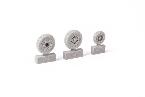 Brassin 1/48 Scale F-16 wheels early for TAMIYA - 648707