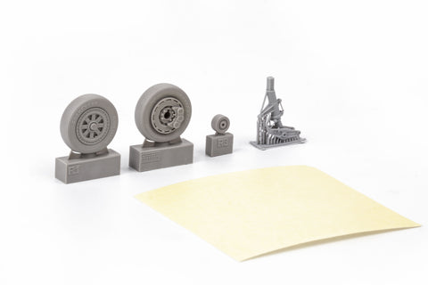 Brassin 1/48 scale A-1H wheels in resin for Tamiya - 648760