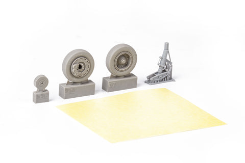 Brassin 1/48 scale A-1J wheels in resin for Tamiya - 648761