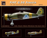 SBS Model 1/72 scale Fiat G.50 Freccia Finnish Air Force full resin kit SBS7018