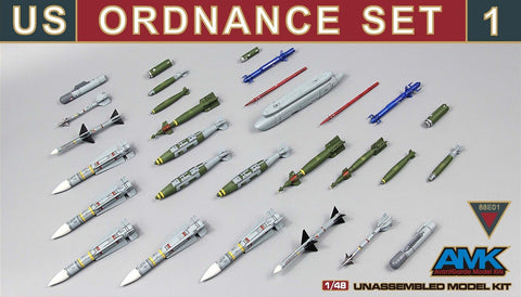 AMK Models 1/48 US Ordnance Set #1 - 88E001