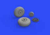 Eduard Brassin 1/48 P-51D Wheels Diamond Tread for Eduard Kit - 648494