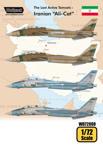 Wolfpack 1/72 decal The Last Active Tomcats Iranian Alicat F-14A Tomcat WD72008