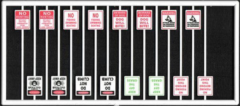 Tichy Train Group #8314 HO Scale ASST WARNING SIGNS