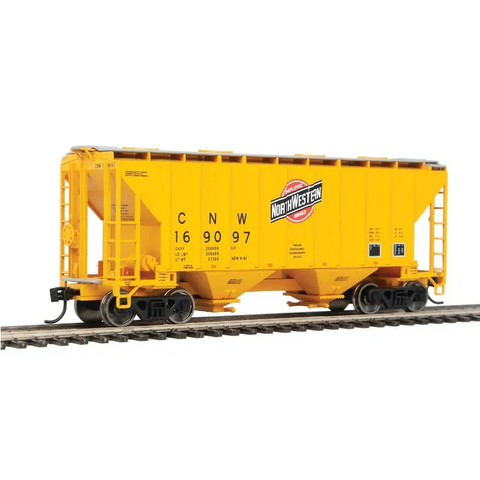 Walthers Mainline HO Scale 37′ Covered Hopper Chicago & Northwestern (CNW)
