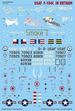 Caracal 1/32 Decal F-104C in Vietnam 8 marking options CD32022