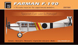 S.B.S Model 1/72 Farman F.190 'Spanish Civil War & Portugal' - 7009
