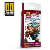 Ammo Mig Jimenez COMPLEMENTARY COLORS for FIGURES Acrylics Set AMIG7032