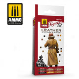 AMMO by MiG Acrylics 6 jars 17mL LEATHER FIGURES SET Colors - AMIG7036