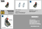 Wolfpack 1/72 F-102A Delta Dagger Ejection resin seat for Hasegawa/Meng- WP72078