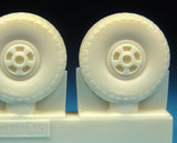 1/72 BarracudaCast BR72248 Beaufighter Early Wheels - Treaded Tyres for Airfix