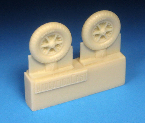 Barracuda 1/72 scale BR72438 - Bf 109E/F Mainwheels with Ribbed Tires