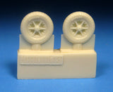 Barracuda 1/72 scale BR72438 - Bf 109E/F Mainwheels with Ribbed Tires