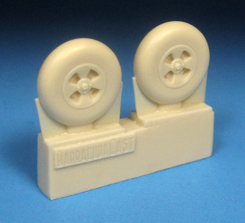Barracuda 1/72 scale BR72443 - DH Hornet Mainwheels w Smooth Tyres