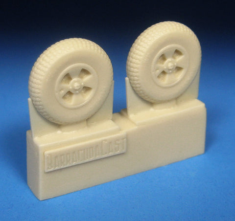 Barracuda 1/72 scale BR72444 - DH Hornet Mainwheels w Block Tread Tyres